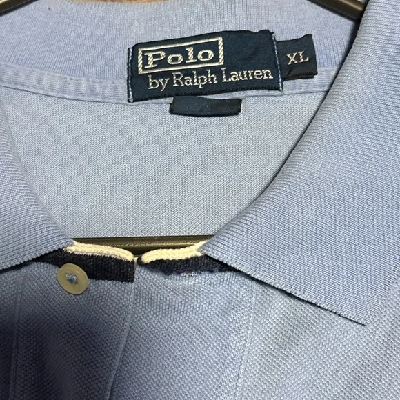 Polo Ralph Lauren XL Blue Striped Polo Shirt Short Sleeve Classic Fit
(804) - Picture 6 of 7
